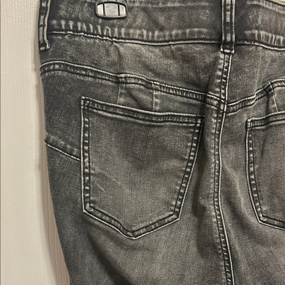 Black Acid Wash Bombshell Straight Jeans - Picture 3 of 6